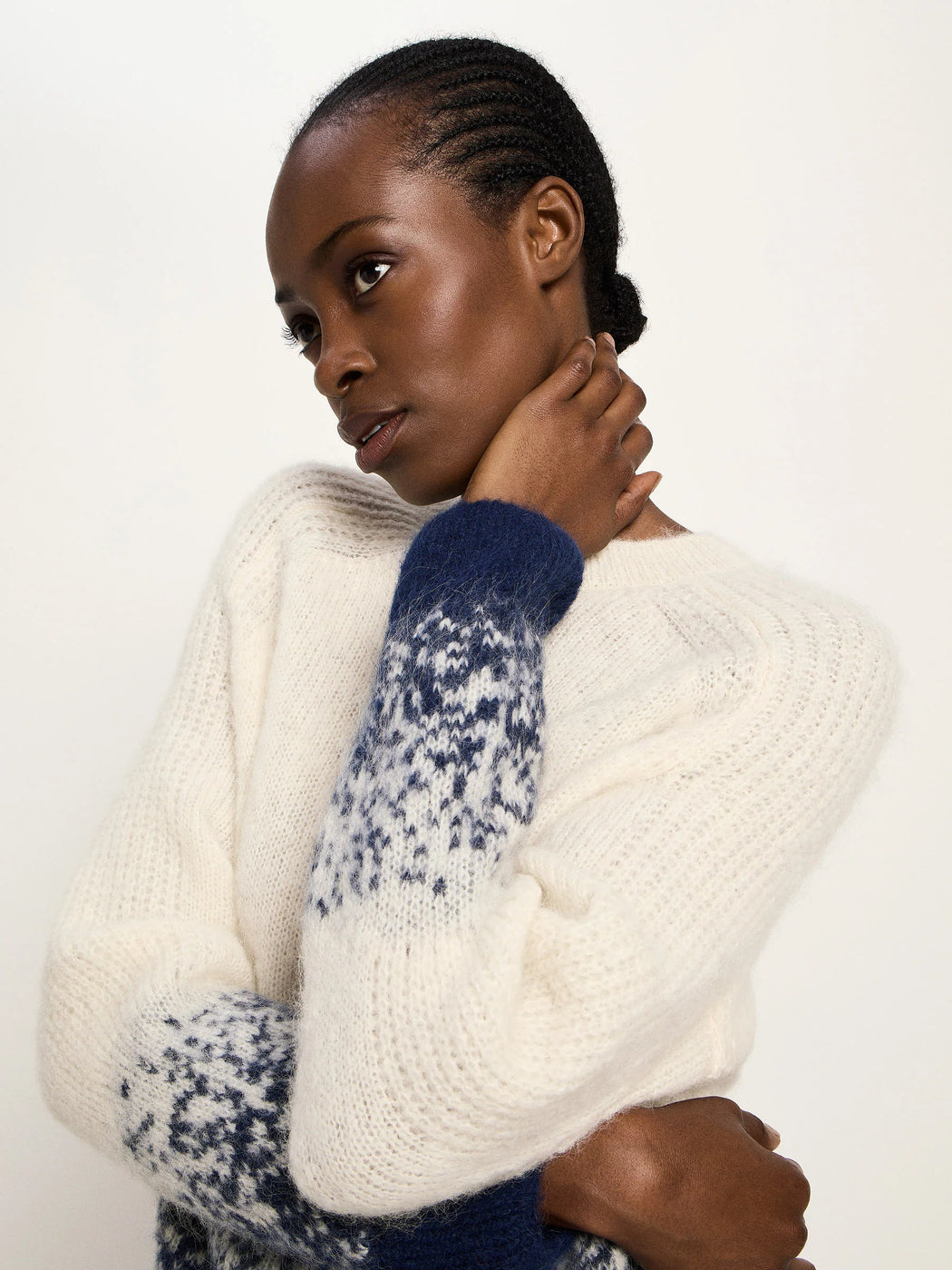 Jacquard Pullover aus Alpakawolle-Lanius-Pullis & Sweatshirts-ROTATION BOUTIQUE BERLIN