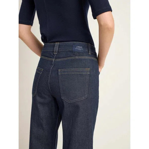 Jeans mit Aufschlag aus Bio Baumwolle-Lanius-Hosen-ROTATION BOUTIQUE