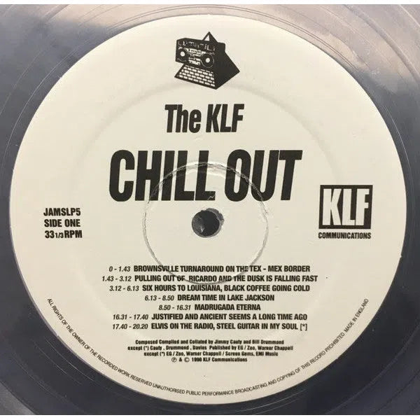 KLF - Chill Out Jams LP5 Clear Vinyl Reissue-Miscellaneous-Records-ROTATION BOUTIQUE