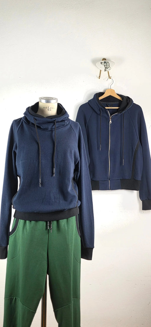 Kapuzenpullover Hoody Blue-Herb-Pullis & Sweatshirts-ROTATION BOUTIQUE BERLIN
