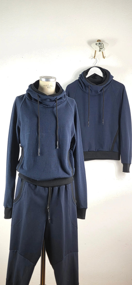 Kapuzenpullover Hoody Blue-Herb-Pullis & Sweatshirts-ROTATION BOUTIQUE BERLIN