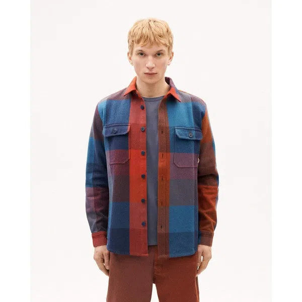 Kariertes Overshirt-Thinking Mu-Hemden & Blusen-ROTATION BOUTIQUE BERLIN