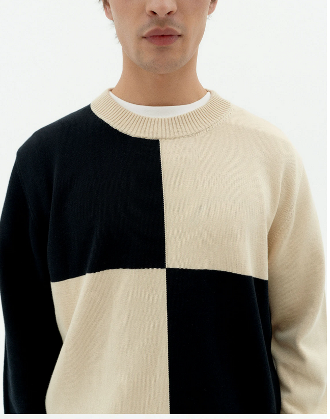 Khem Knitted Sweater-Thinking Mu-Pullis & Sweatshirts-ROTATION BOUTIQUE BERLIN