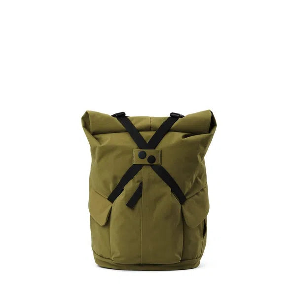 Kross Solid Olive - Rolltop Rucksack-Pinqponq-Rucksäcke-ROTATION BOUTIQUE BERLIN