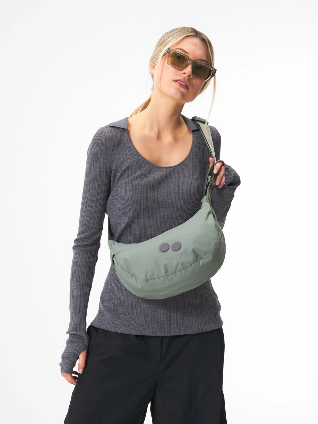 Krumm Small Pure Sage - Banana Bag-Pinqponq-Hip Bags-ROTATION BOUTIQUE BERLIN