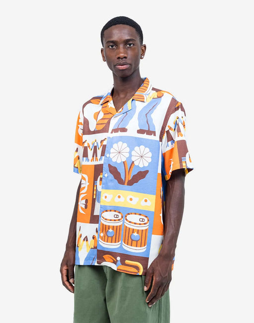 Kurzarm Aloha Hemd Life-Olow-Hemden & Blusen-ROTATION BOUTIQUE BERLIN