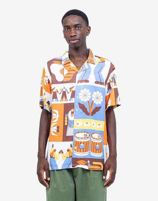 Kurzarm Aloha Hemd Life-Olow-Hemden & Blusen-ROTATION BOUTIQUE BERLIN