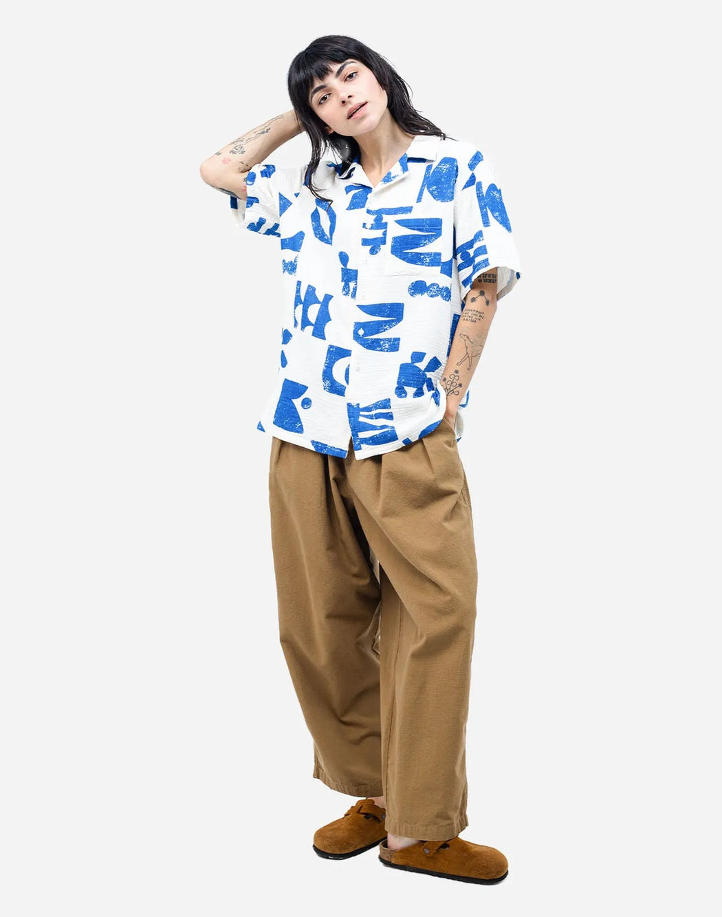 Kurzarm Aloha Hemd Shapes-Olow-Hemden & Blusen-ROTATION BOUTIQUE BERLIN