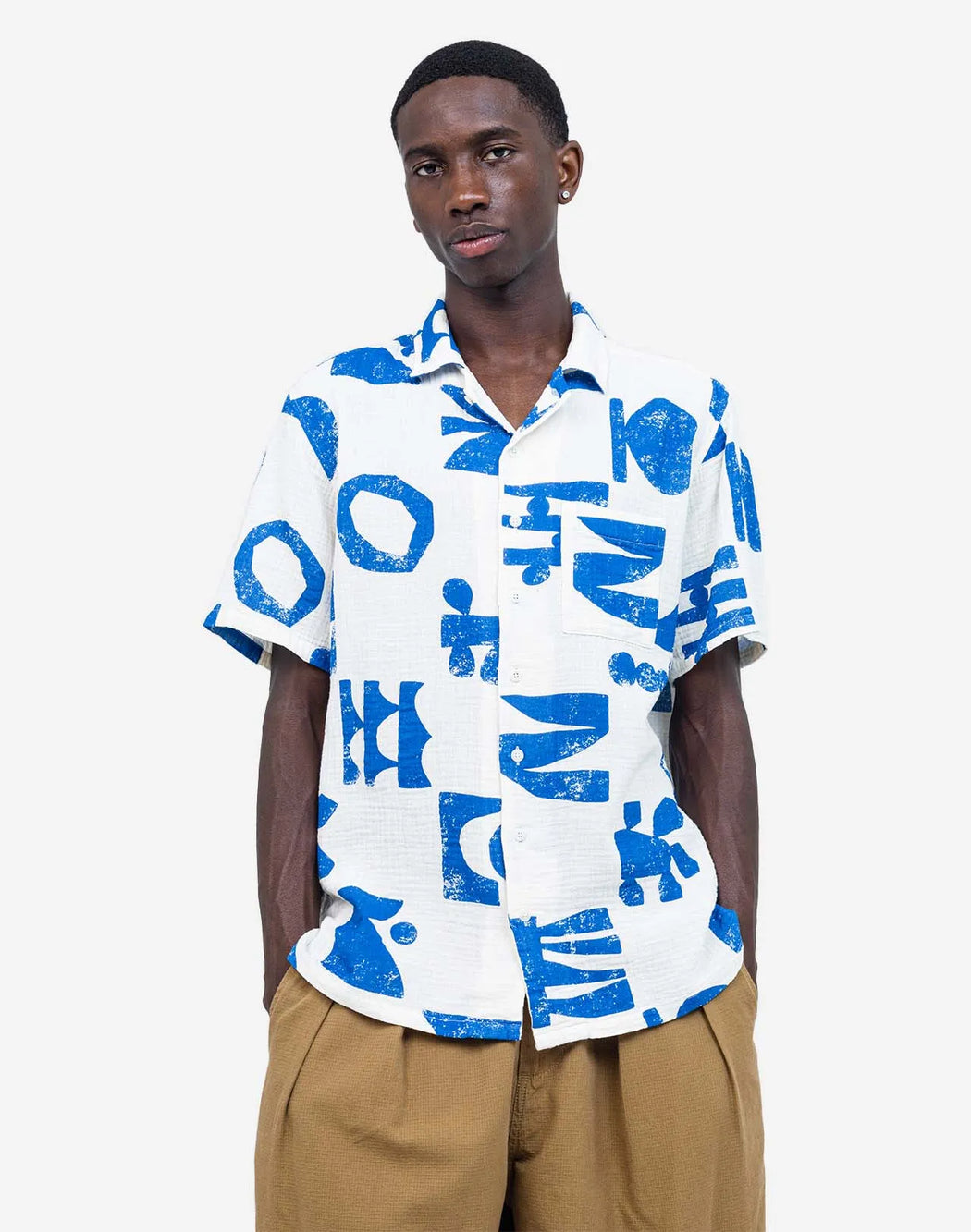 Kurzarm Aloha Hemd Shapes-Olow-Hemden & Blusen-ROTATION BOUTIQUE BERLIN