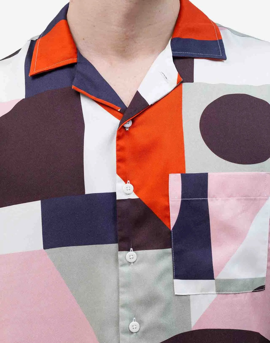 Kurzarm Hemd Aloha Cubism-Olow-Hemden & Blusen-ROTATION BOUTIQUE BERLIN