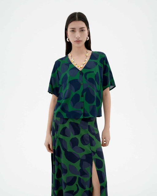 Leaf Dark Libelula Bluse-Thinking Mu-Blusen-ROTATION BOUTIQUE BERLIN