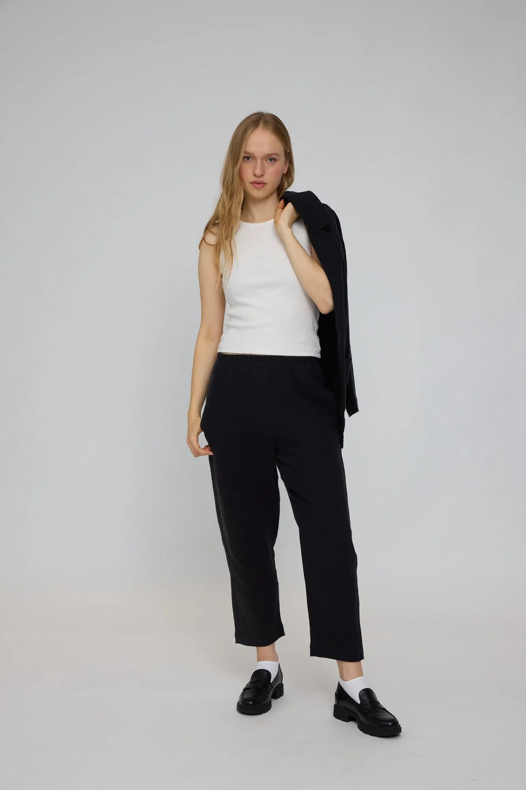 Leinen Hose Straight Leg-Mazine-Hosen-ROTATION BOUTIQUE BERLIN