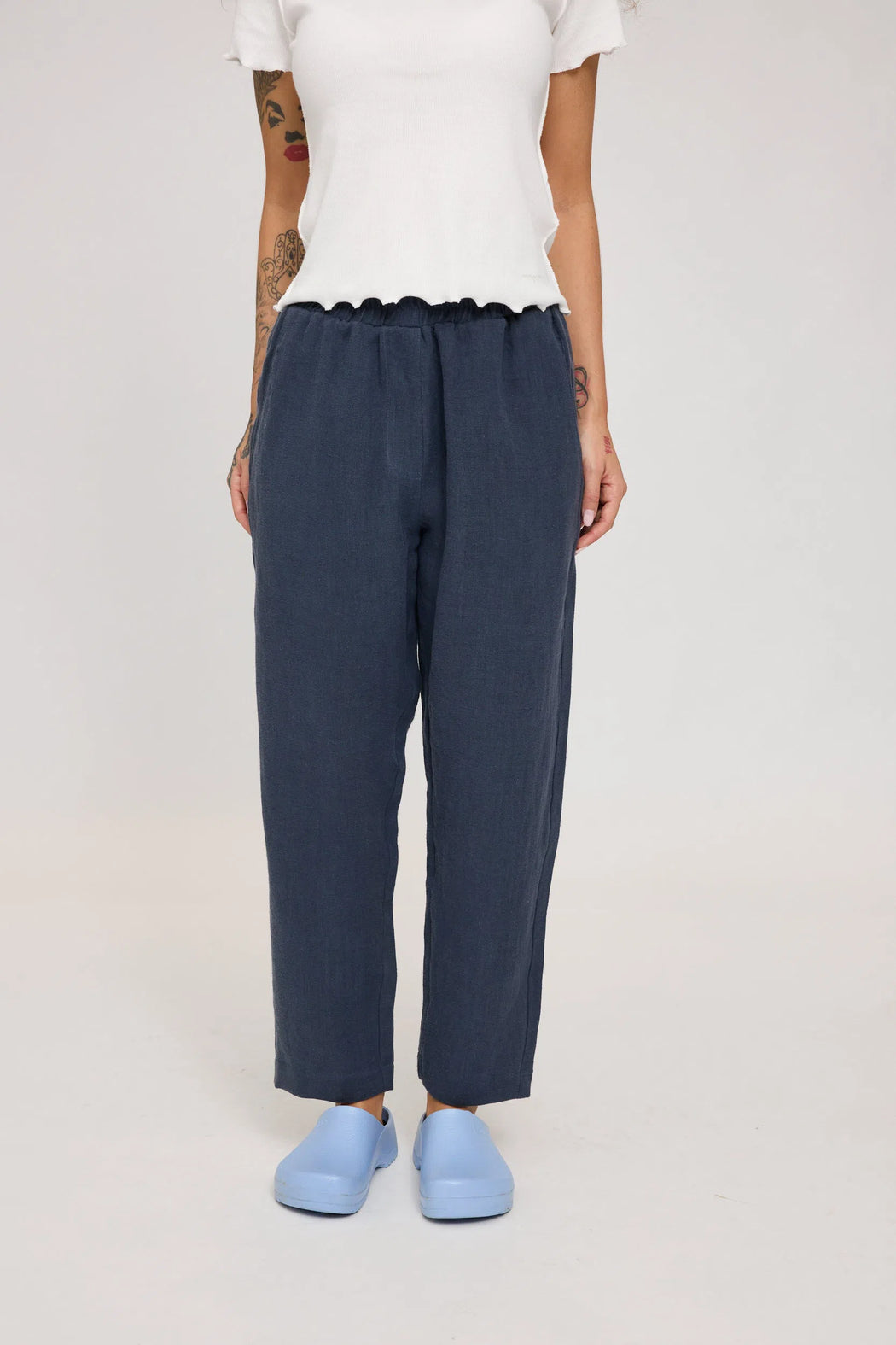Leinen Hose Straight Leg-Mazine-Hosen-ROTATION BOUTIQUE BERLIN