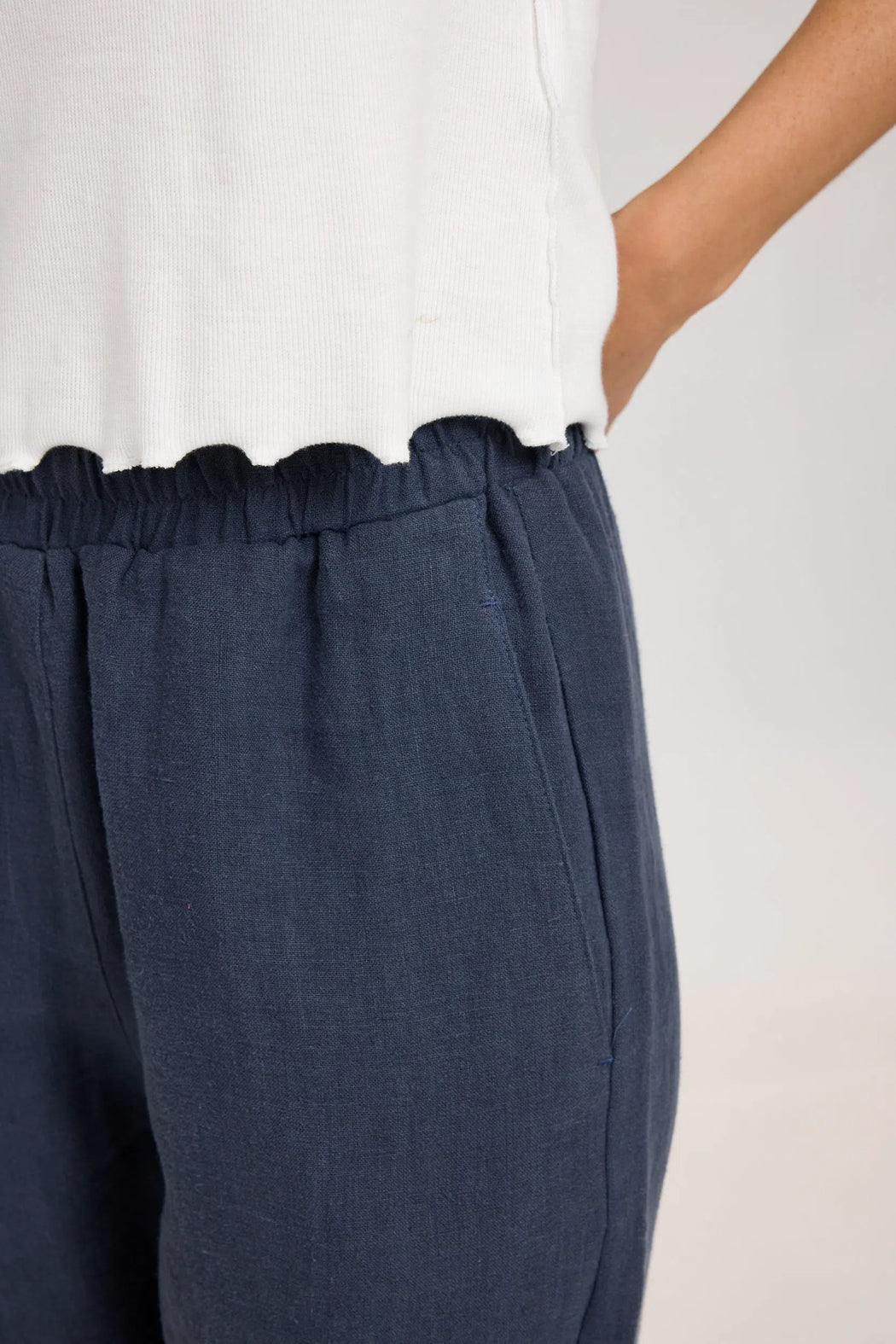 Leinen Hose Straight Leg-Mazine-Hosen-ROTATION BOUTIQUE BERLIN