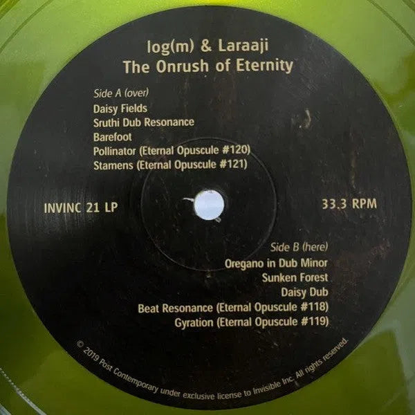 Log(m) & Laraaji - The Onrush of Eternity 3LP-Invinc-Records-ROTATION BOUTIQUE