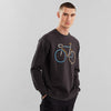 Malmoe Color Bike Charcoal - Sweatshirt