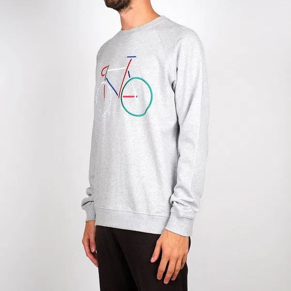 Malmoe Color Bike Grey - Sweatshirt-Dedicated-Pullis & Sweatshirts-ROTATION BOUTIQUE BERLIN