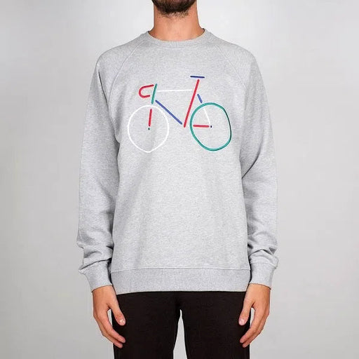 Malmoe Color Bike Grey - Sweatshirt-Dedicated-Pullis & Sweatshirts-ROTATION BOUTIQUE BERLIN