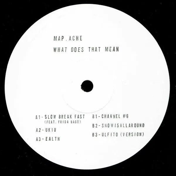 Map.Ache - What Does That Mean 2x12'', Giegling LP 10, 2020-Giegling-Records-ROTATION BOUTIQUE BERLIN