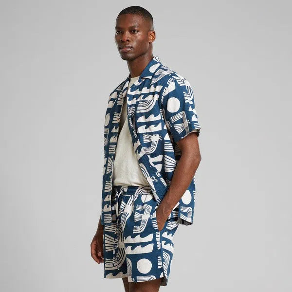 Marstrand Seagulls - Hawaii Shirt mit All Over Druck-Dedicated-Hemden & Blusen-ROTATION BOUTIQUE BERLIN