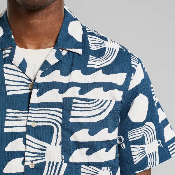 Marstrand Seagulls - Hawaii Shirt mit All Over Druck-Dedicated-Hemden & Blusen-ROTATION BOUTIQUE BERLIN