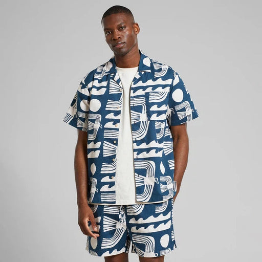 Marstrand Seagulls - Hawaii Shirt mit All Over Druck-Dedicated-Hemden & Blusen-ROTATION BOUTIQUE BERLIN