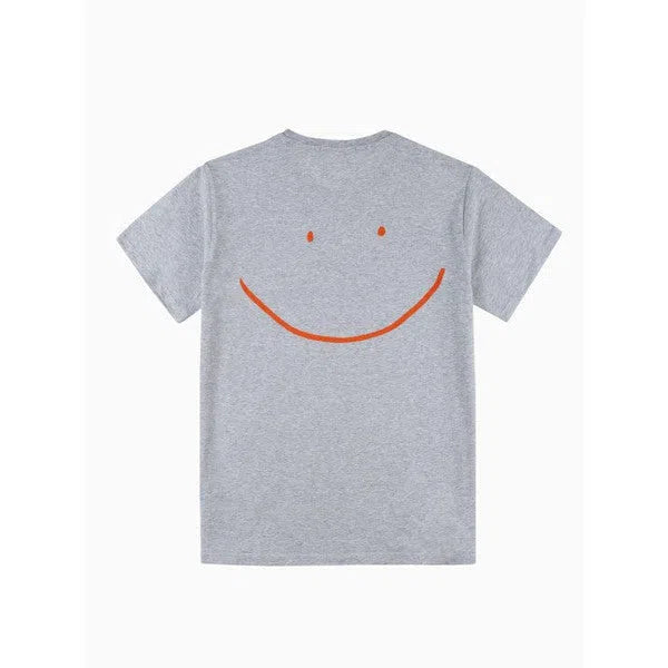 Mega Happy - T-Shirt mit Smiley Backprint-Airbag Craftworks-T-Shirts-ROTATION BOUTIQUE BERLIN