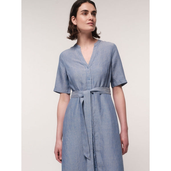 Midi-Kurzarmkleid
