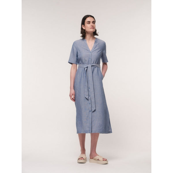 Midi-Kurzarmkleid