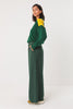 Nia Dark Green Palazzo Pants-SKFK-Hosen-ROTATION BOUTIQUE BERLIN