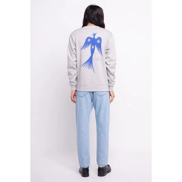 Night Bird - Sweatshirt mit Backprint-Olow-Pullis & Sweatshirts-ROTATION BOUTIQUE BERLIN