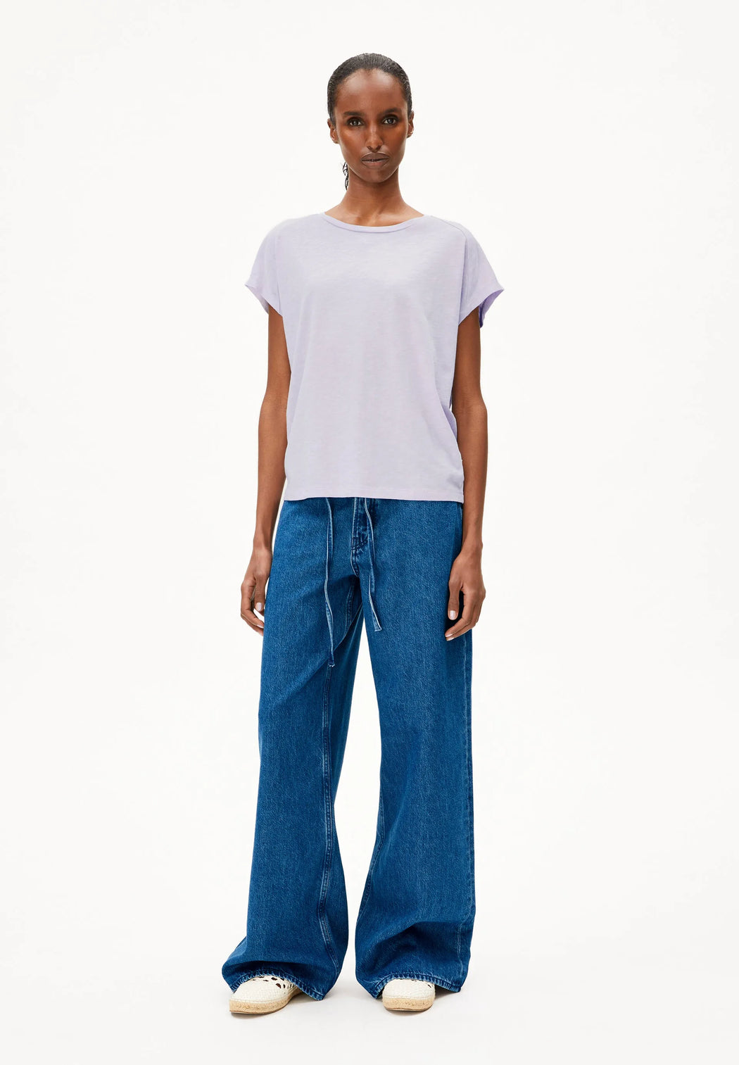 ONELIAA Soft Lilac-Armedangels-T-Shirts-ROTATION BOUTIQUE BERLIN