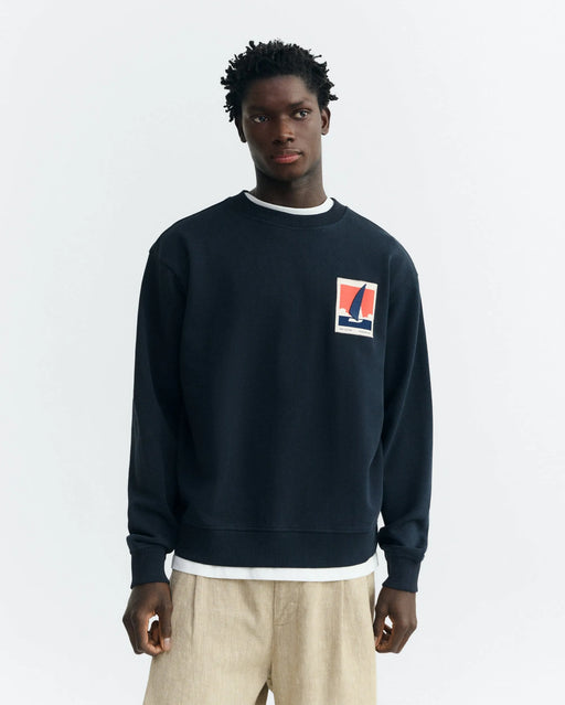 Optimist Patch Sweatshirt Herren-Thinking Mu-Pullis & Sweatshirts-ROTATION BOUTIQUE BERLIN