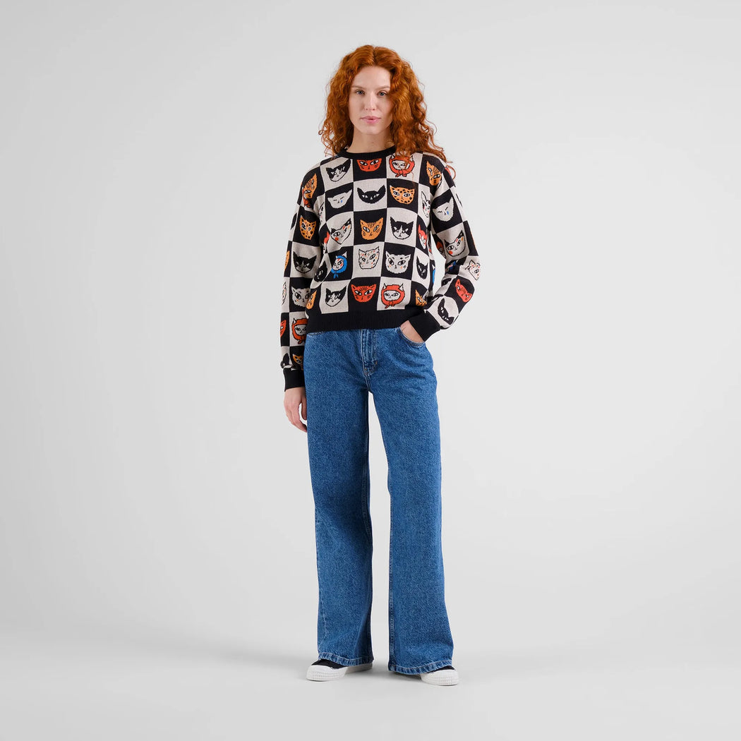 Pullover Arendal Cat Bingo-Dedicated-Pullis & Sweatshirts-ROTATION BOUTIQUE BERLIN