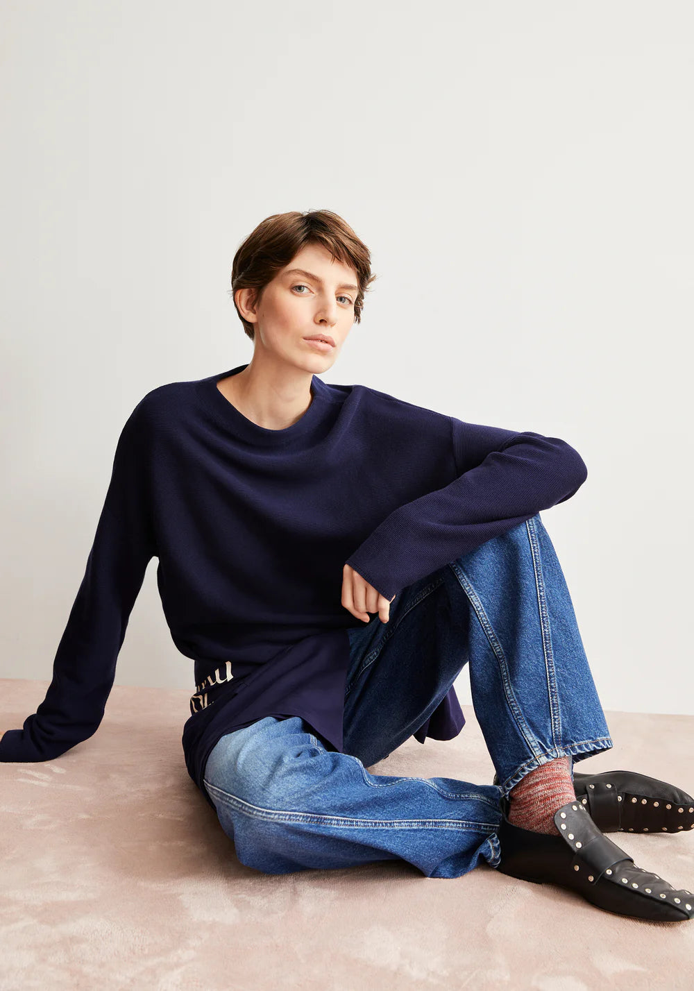 Pullover Merinaa Links Links Tinted Navy-Armedangels-Pullis & Sweatshirts-ROTATION BOUTIQUE BERLIN