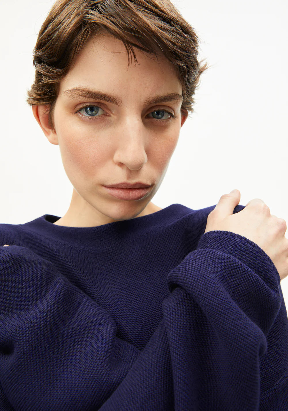 Pullover Merinaa Links Links Tinted Navy-Armedangels-Pullis & Sweatshirts-ROTATION BOUTIQUE BERLIN