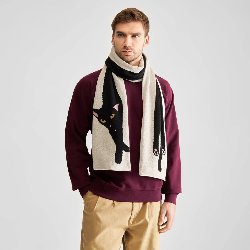 Schal Rossberga Long Cat Scarf-Dedicated-Mützen & Schals-ROTATION BOUTIQUE BERLIN