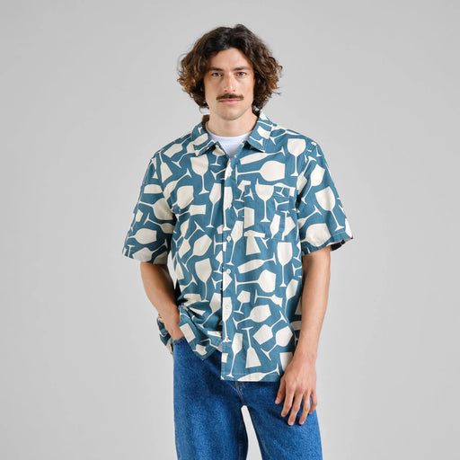 Shirt Brantevik Wine Cups Herren-Dedicated-Hemden & Blusen-ROTATION BOUTIQUE BERLIN