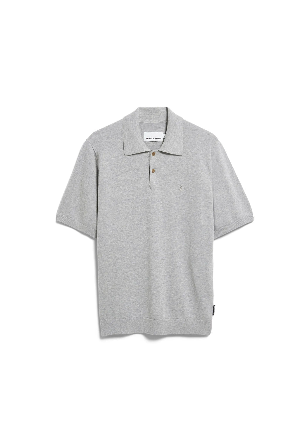 Shortsleeve Knit Polo Shirt-Armedangels-T-Shirts-ROTATION BOUTIQUE BERLIN