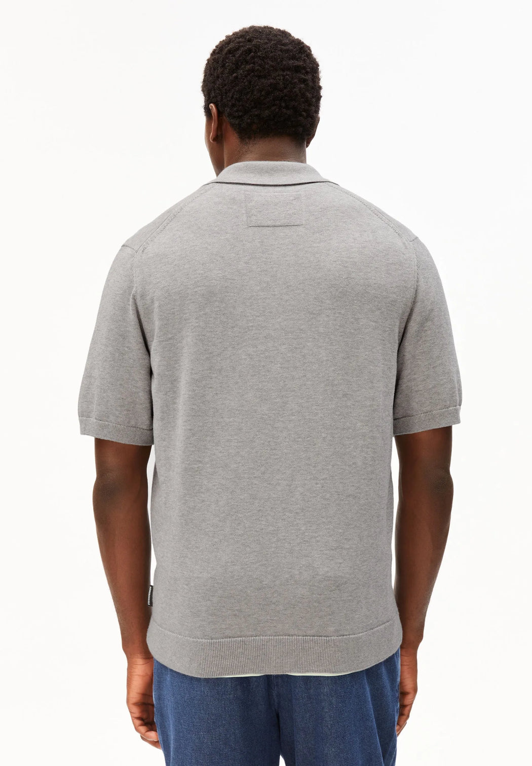 Shortsleeve Knit Polo Shirt-Armedangels-T-Shirts-ROTATION BOUTIQUE BERLIN