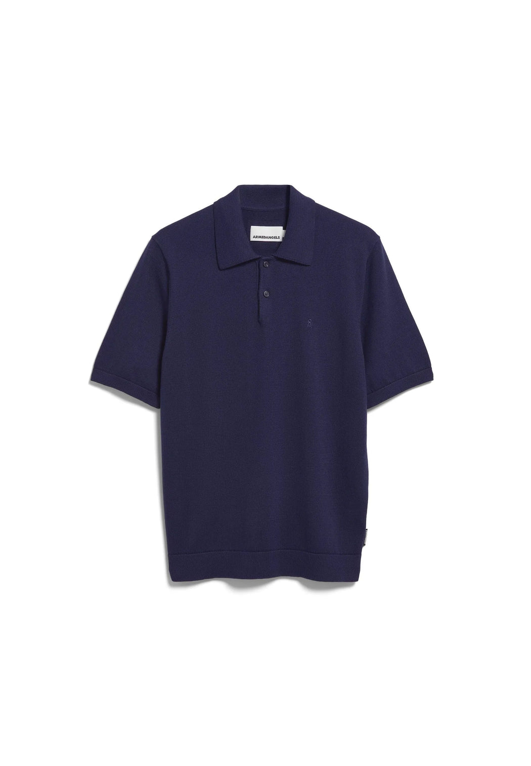 Shortsleeve Knit Polo Shirt-Armedangels-T-Shirts-ROTATION BOUTIQUE BERLIN