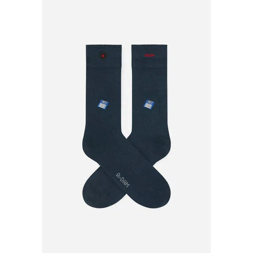 Socken mit Disketten Stickerei-Adam Underwear-Socken-ROTATION BOUTIQUE