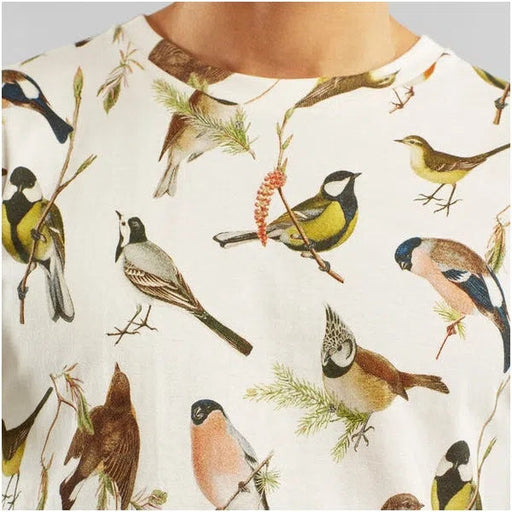 Stockholm Autumn Birds - T-Shirt mit Allover Print-Dedicated-T-Shirts-ROTATION BOUTIQUE