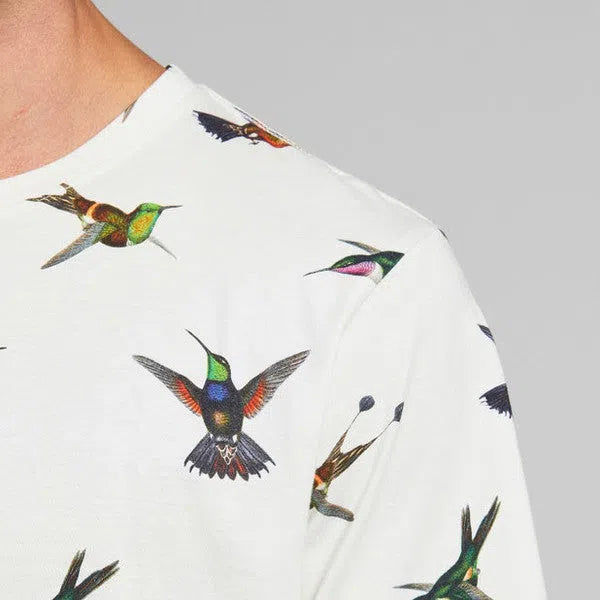 Stockholm Hummingbirds - T-Shirt mit Allover Print-Dedicated-T-Shirts-ROTATION BOUTIQUE BERLIN