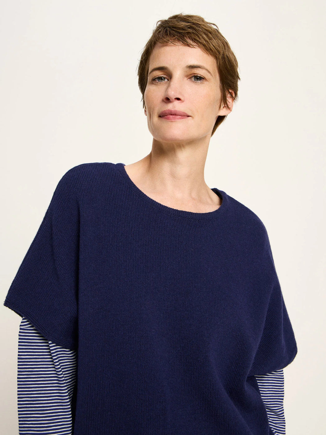 Strickpullunder aus Wolle Baumwolle Mix-Lanius-Pullis & Sweatshirts-ROTATION BOUTIQUE BERLIN