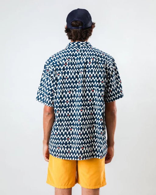 Sunset Aloha Shirt Navy-Brava Fabrics-Hemden & Blusen-ROTATION BOUTIQUE BERLIN