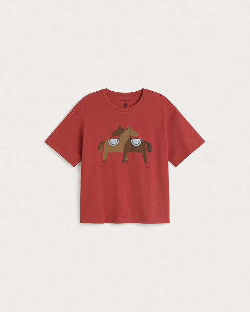 T-Shirt Horse Hug Damen-Thinking Mu-T-Shirts-ROTATION BOUTIQUE BERLIN
