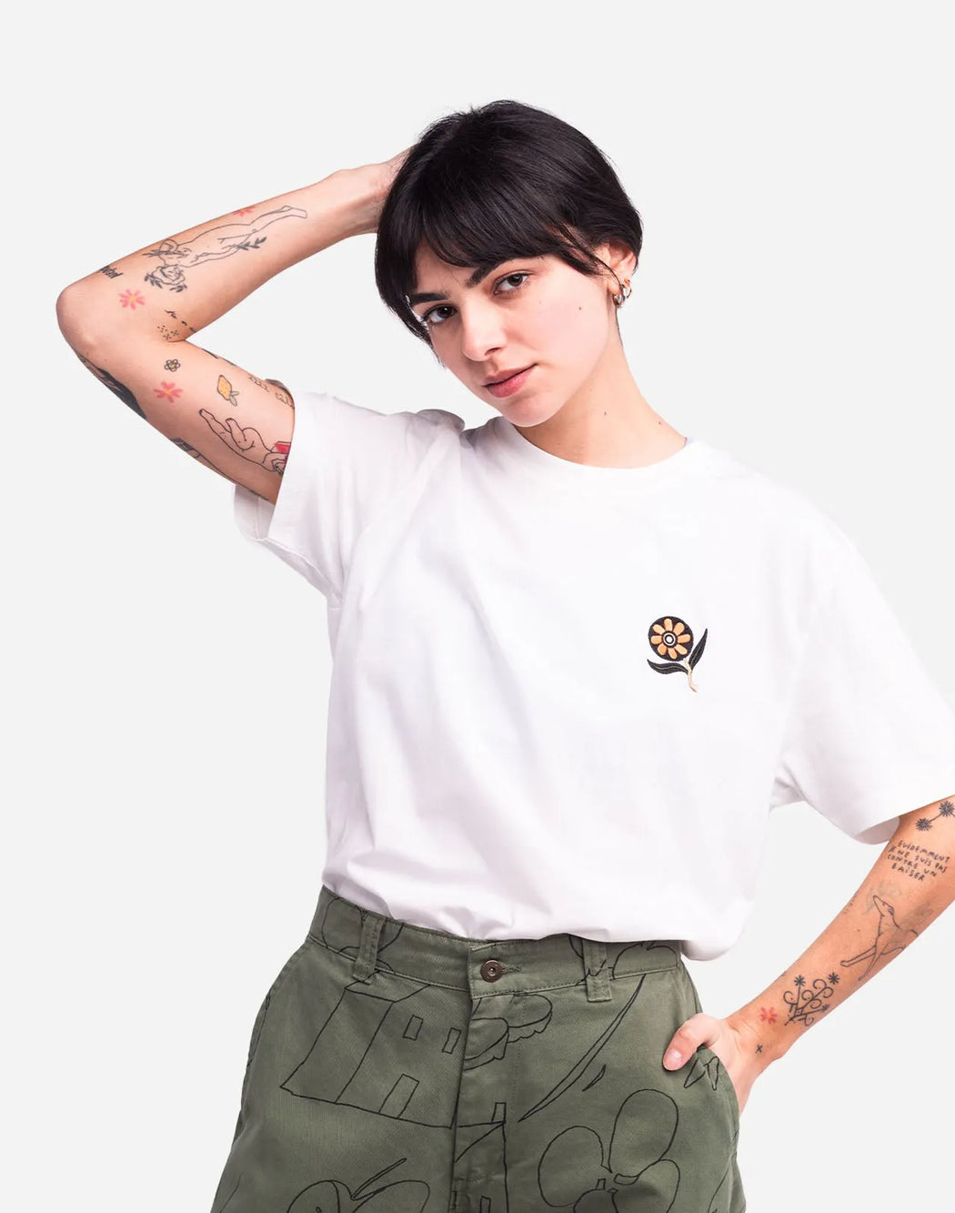 T-Shirt Ikeba Ecru-Olow-T-Shirts-ROTATION BOUTIQUE BERLIN