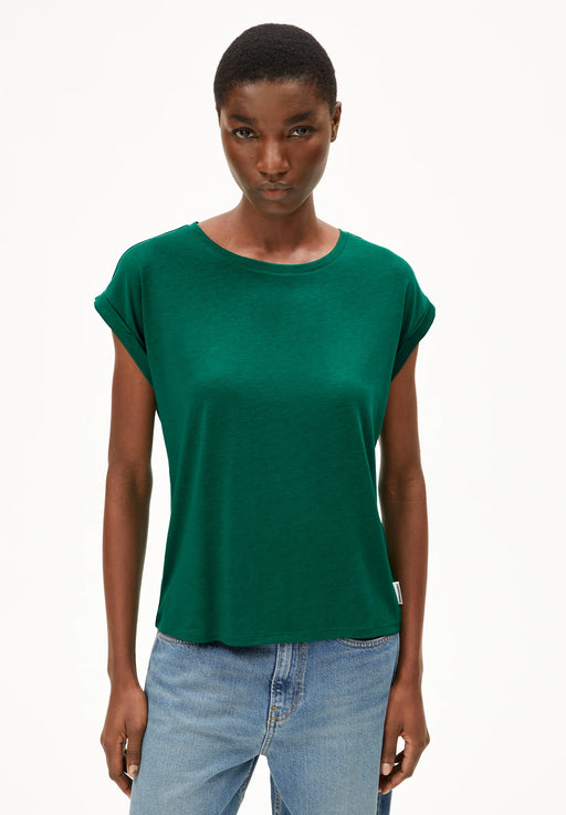 T-Shirt Jilaana Emerald Green-Armedangels-T-Shirts-ROTATION BOUTIQUE BERLIN