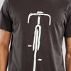 T-Shirt Stockholm Bike Front Charcoal - T-Shirt mit Fahrrad Motiv-Dedicated-T-Shirts-ROTATION BOUTIQUE